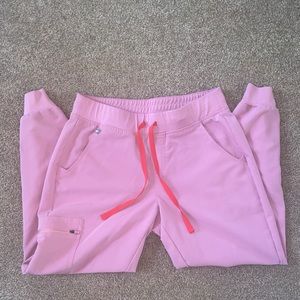 Figs Zamora Joggers Scrubs Size Medium Pink